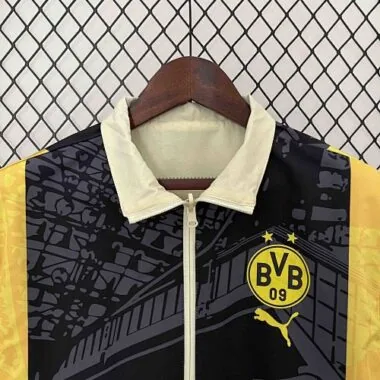 2024 Dortmund Trench Coat Reversible Windbreaker Double-Sides Jacket Sport AAAAJersey Yupoo