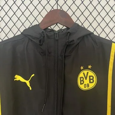24-25 Dortmund BVB Black Windbreaker AAAAJersey Supplier Yupoo
