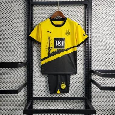 23-24 Dortmund home kids kit Best Soccer Jersey