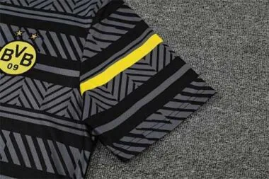 22-23 Dortmund Training Suit Short Sleeve Kit Grey