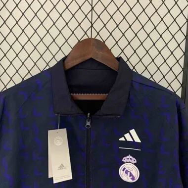 23-24 Bayern Reversible Windbreaker Gray&Navy Double-Sides Jacket Soccer Jerseys For Sale