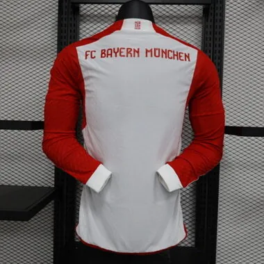 23-24 Bayern Home Player Version Long Sleeve Soccer Jerseys