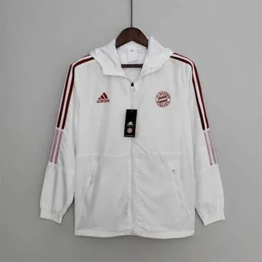 22-23 Bayern white windbreaker