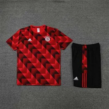 22-23 Bayern Training Suit Short Sleeve Kit Red