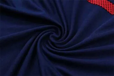 Polo Bayern sapphire blue and red three sides