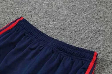 Polo Bayern sapphire blue and red three sides