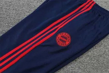 Polo Bayern sapphire blue and red three sides