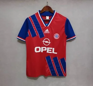 93-94 Bayern Munich home red blue