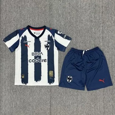 25-26 Monterrey Home Kids Kit Soccer AAAAJersey Yupoo