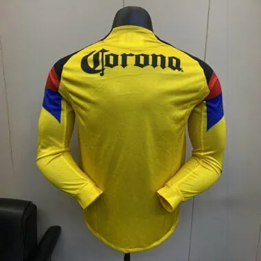 25-26 Club America thuisshirt met lange mouwen, spelersversie, Joy