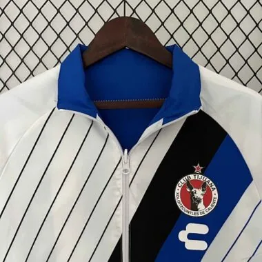 23-24 Tijuana Reversible Windbreaker White&Blue Double-Sides Xolos Jacket Soccer Jerseys For Sale