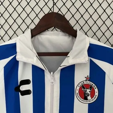 23-24 Tijuana Reversible Windbreaker White&Blue Double-Sides Xolos Jacket Soccer Jerseys For Sale