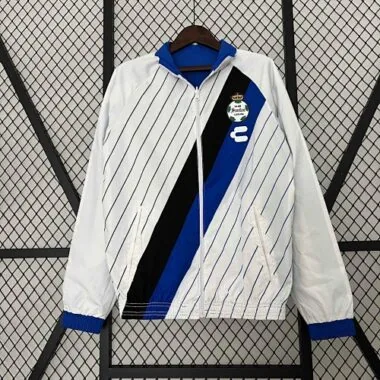 23-24 Santos Laguna Reversible Windbreaker White&Blue Double-Sides Jacket Soccer Jerseys For Sale