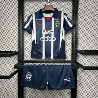 24-25 Monterrey Home Kid Kits Youth Apparels Football AAAAJersey Yupoo