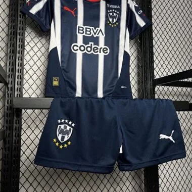24-25 Monterrey Home Kid Kits Youth Apparels Football AAAAJersey Yupoo