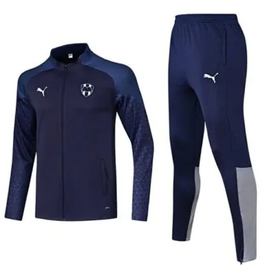 23-24 Rayados Monterrey Navy Jacket Suits Long Sleeve Kits Soccer Jerseys