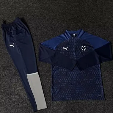 23-24 Rayados Monterrey Long Sleeve Navy Training Suits Soccer Jerseys Yupoo
