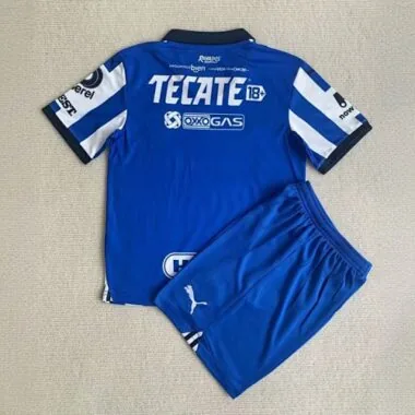 23-24 Rayados Monterrey Home Kids Kits Children Shirt Soccer Jerseys Yupoo