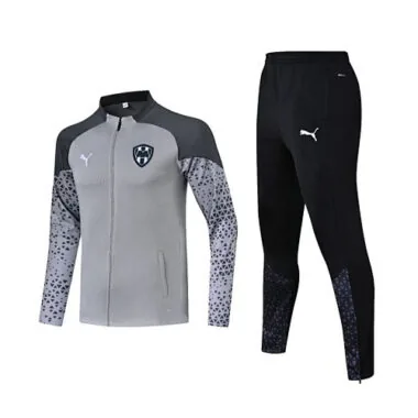 23-24 Rayados Monterrey Gray Jacket Suits Soccer Jerseys