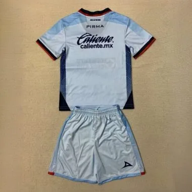 23-24 Cruz Azul Away Kids Kit Children Suits Soccer Jerseys Yupoo