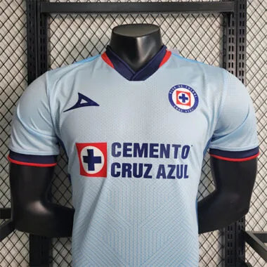 23-24 Cruz Azul Away Light Blue Kit Player Version Shirt Football Jerseys