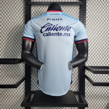 23-24 Cruz Azul Away Light Blue Kit Player Version Shirt Football Jerseys