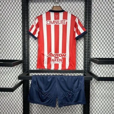 24-25 Chivas Guadalajara Home Kid Kits Youth Apparels AAAAJersey Wholesale Yupoo