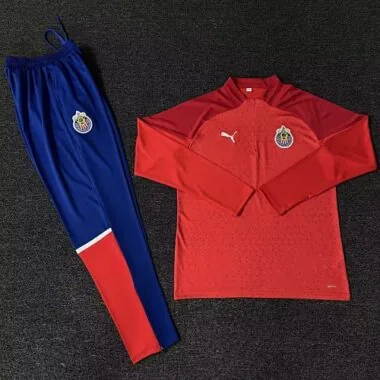 23-24 Chivas Guadalajara Training Suite Red Long Sleeve Kits Cheap Jerseys Yupoo
