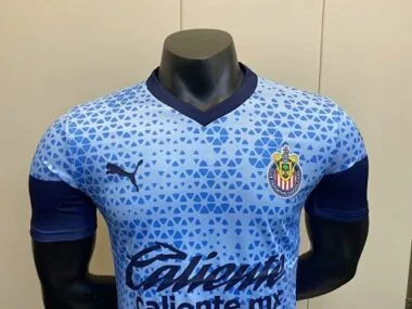 23-24 Chivas Guadalajara Training Kit Blue Player Version Soccer Jerseys Yupoo