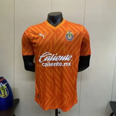 23-24 Chivas Guadalajara Goalkeeper Kit Orange Player Version Soccer Jerseys Yupoo