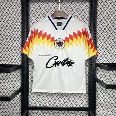 95-96 Club America White Retro Corteiz Special Kit Vintage Shirt Soccer AAAAJersey Yupoo