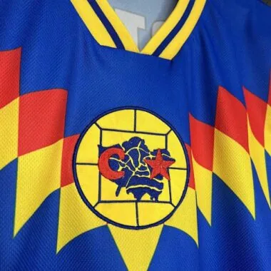 95-96 Club America RTW Blue Retro Kit Vintage Shirt Sport AAAAJersey Yupoo