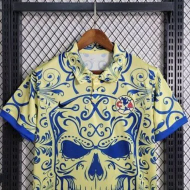 23-24 Americas Day of the Dead Special Edition Yellow S-4XL Cheap Soccer Jerseys