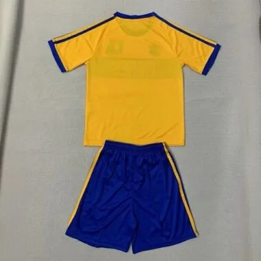23-24 Equipaciones infantiles de los Tigres UANL, edición especial: conjuntos amarillos de camisetas de fútbol para niños