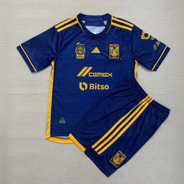 23-24 Tigres UANL Away Kids Kits Children Sets Soccer Jerseys Yupoo