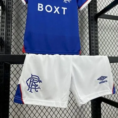 25-26 Rangers Home Kid Kits Youth Apparels Soccer