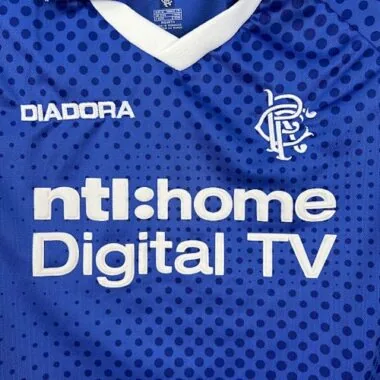 02-03 Rangers Home Kit Retro Soccer