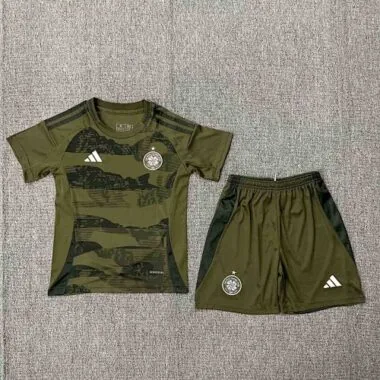 24-25 Celtic Third Kids Kit Football AAAAJersey