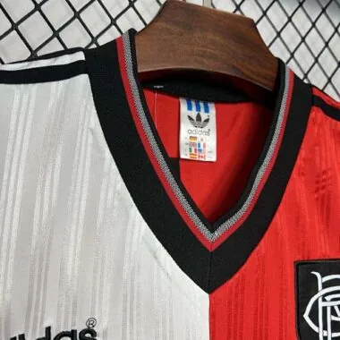 95-96 Rangers uitwedstrijd retro-tenue vintage sportshirt