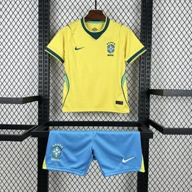 World Cup Jersey 2026 Brazil Home Kid Kits Soccer T-Shirt AAAAJersey Supply Yupo
