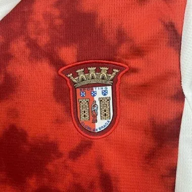 25-26 Braga Home Kids Kit Soccer T-Shirt