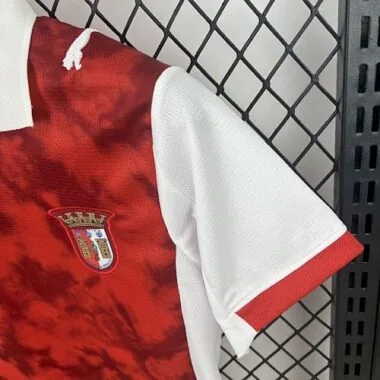 25-26 Braga Home Kids Kit Soccer T-Shirt