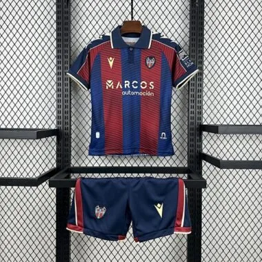 25-26 Levante UD Home Jersey Kids Kit Soccer T-Shirt AAAAJersey Supply Yupoo