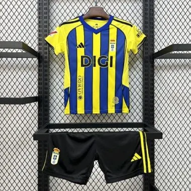 25-26 Real Oviedo Away Kids Kit Soccer T-Shirt AAAAJersey Supply Yupoo