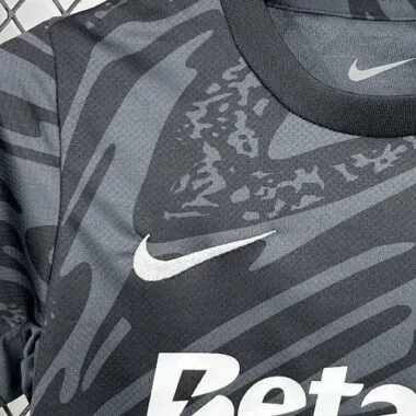25-26 Sporting Black Goalkeeper Kids Kit Soccer T-Shirt
