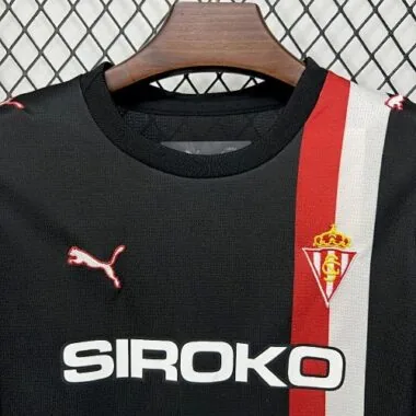 25-26 Sporting de Gijón Away Kids Kit Soccer T-Shirt