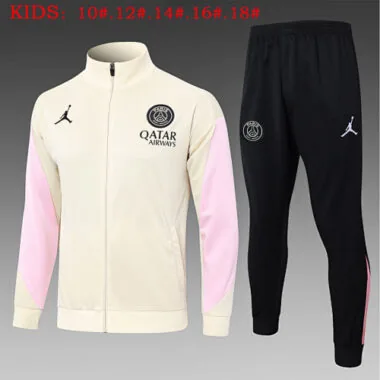 25-26 PSG Yellow Kids Kit Jackets Kit Soccer T-Shirt AAAAJersey Supply Yupoo