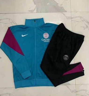 25-26 PSG Blue Kids Kit Jackets Kit Soccer T-Shirt