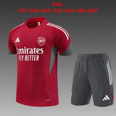 25-26 Arsenal Kids Training Kit Soccer T-Shirt AAAAJersey Supply Yupoo