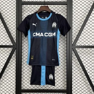 25-26 Marseille away Kids Kit Soccer T-Shirt AAAAJersey Supply Yupoo